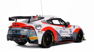 TOYOTA SUPRA GT4 WHITE E.CHELI/E.JOULIÉ FFSA GT4 CHAMPIONSHIP 2023 OttO mobile 1:18 Resinemodell (Türen, Motorhaube... nicht zu öffnen!)